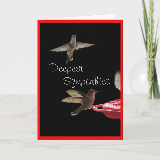 hummingbirds  9872-customise any occasion card (Front)