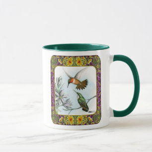 Hummingbirds and Flowers #2 Mug