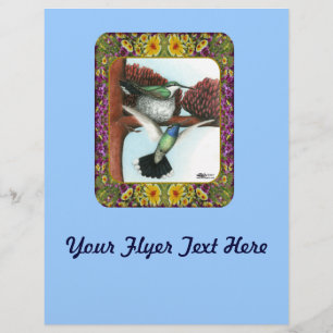 Hummingbirds and Flowers #3