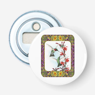 Hummingbirds and Flowers #5 Bottle Opener