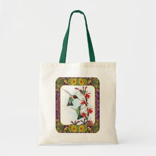 Hummingbirds and Flowers #5 Tote Bag