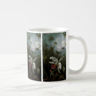 Hummingbirds and White Orchid by Martin J. Heade Coffee Mug