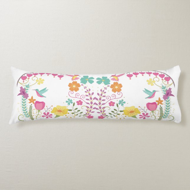 Hummingbirds Body Cushion (Front)