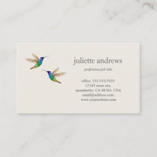 Hummingbirds Business Card