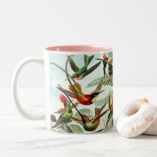 Hummingbirds by Ernst Haeckel Two-Tone Coffee Mug
