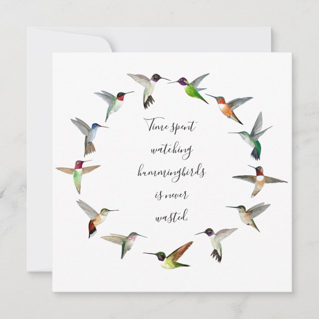 Hummingbirds  card (Front)