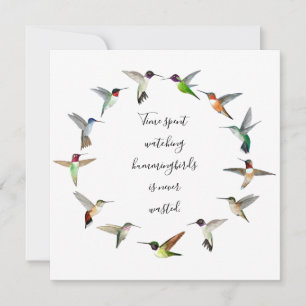 Hummingbirds  card