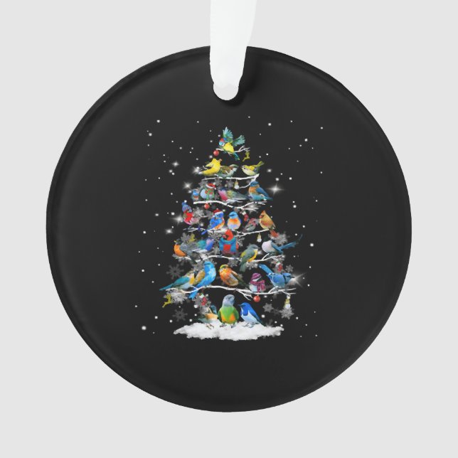 Hummingbirds Christmas Tree Gorgeous Xmas Ornament (Front)