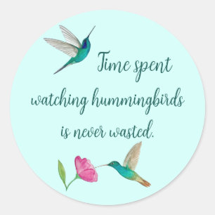 Hummingbirds  Classic Round Sticker