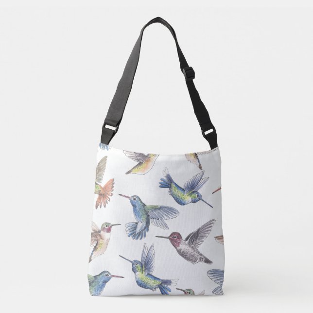 Hummingbirds Crossbody Bag (Front)