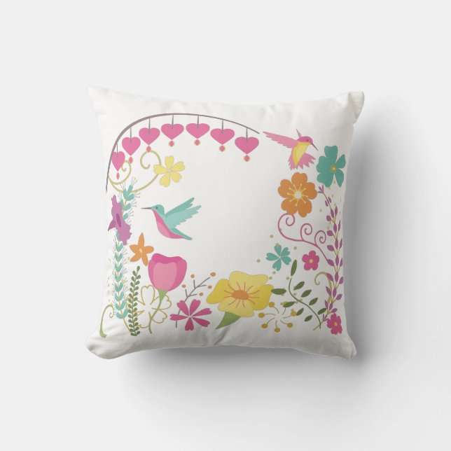 Hummingbirds Cushion (Front)