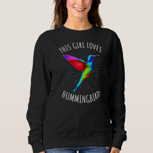 Hummingbirds Fast Wing Flapping Long Beaked Hummin Sweatshirt