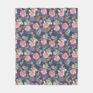 Hummingbirds Fleece Blanket