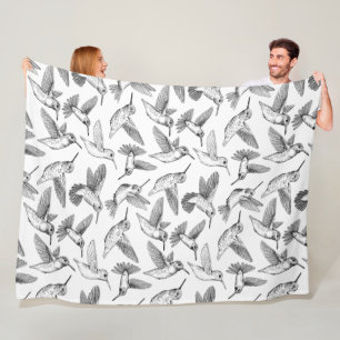 Hummingbirds Fleece Blanket