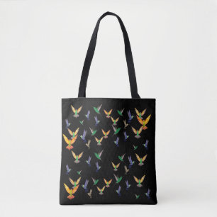 Hummingbirds flight tote bag
