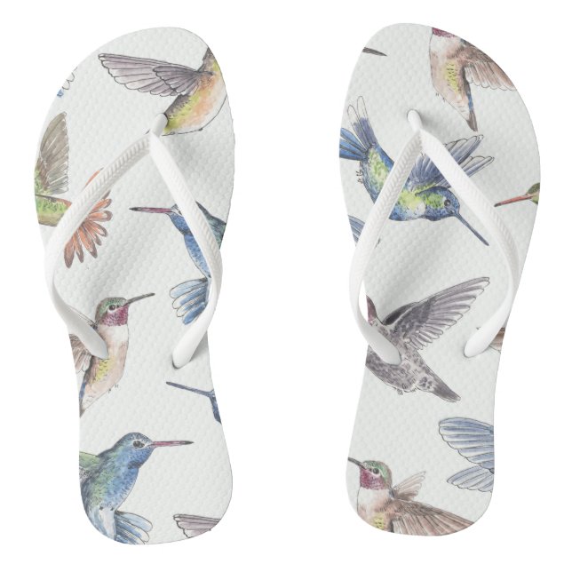 Hummingbirds Flip Flops (Footbed)