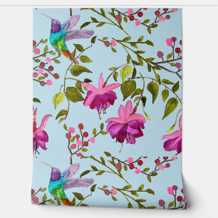 Hummingbirds Flock To Fuchsia Bougainvillea  Wallpaper