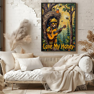 Hummingbird's Hideaway: Bear's Acoustic Gig Poster