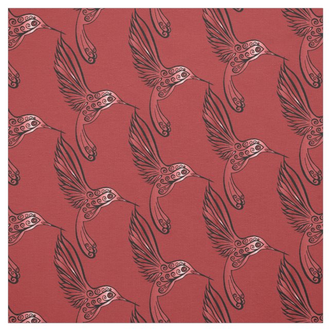 Hummingbirds II Fabric (Swatch)