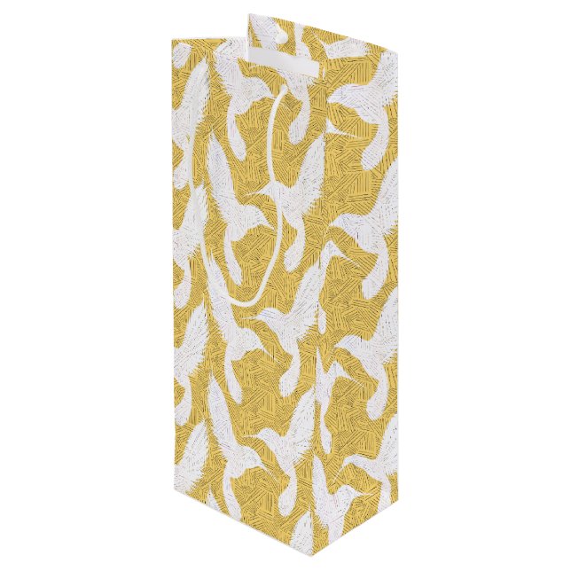 Hummingbirds III Wine Gift Bag (Back Angled)