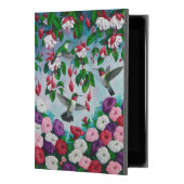 Hummingbirds in Fuchsia Flower Garden iPad Pro 9.7" Case (Front)