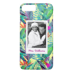 Hummingbirds In Jungle Add Your Photo & Name iPhone 8 Plus/7 Plus Case