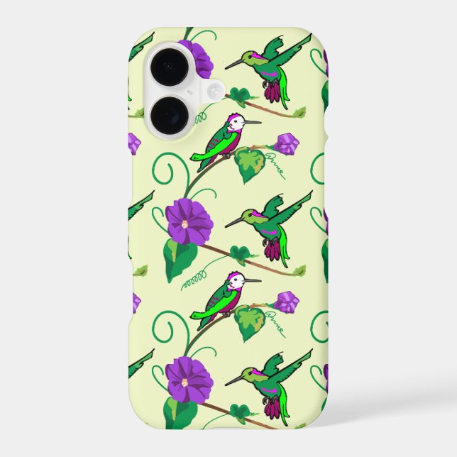 Hummingbirds in the Sun iPhone Case (Back)