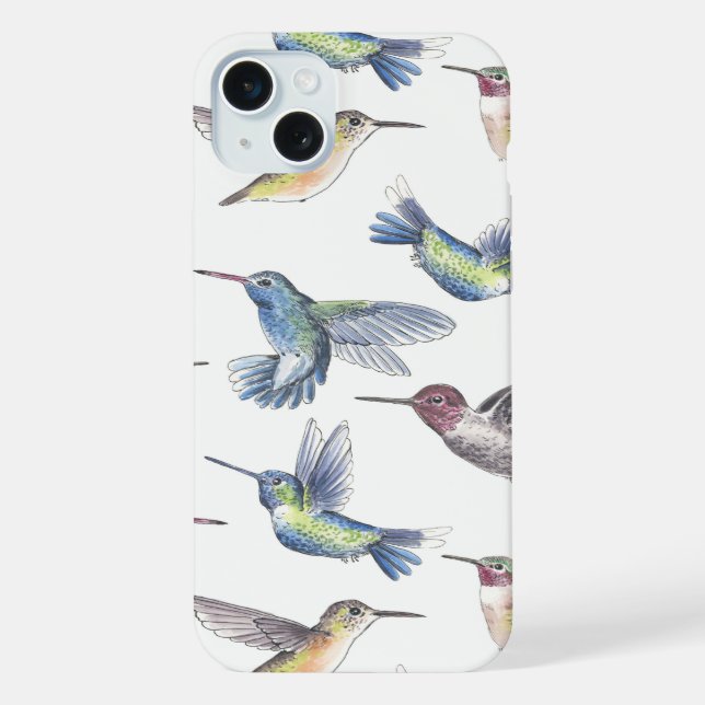 Hummingbirds iPhone Case (Back)