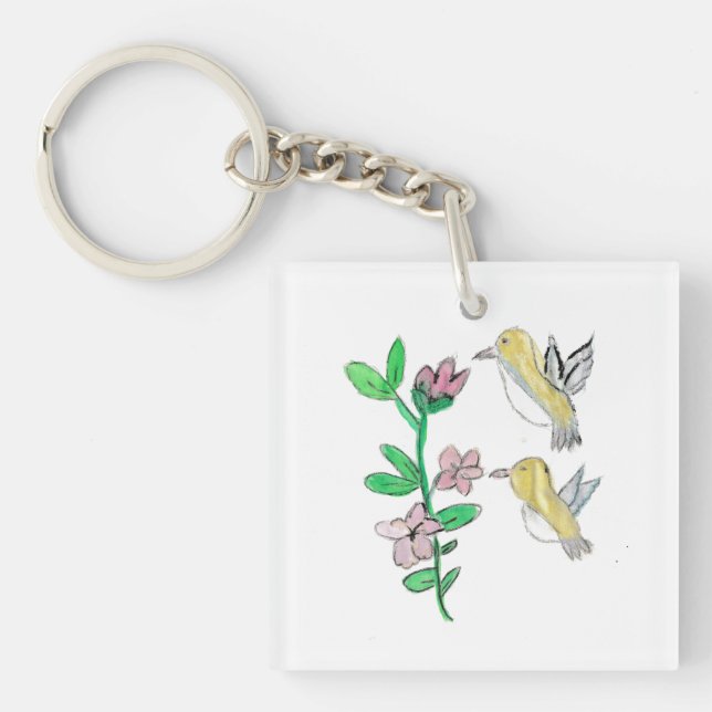 Hummingbirds Key Ring (Front)
