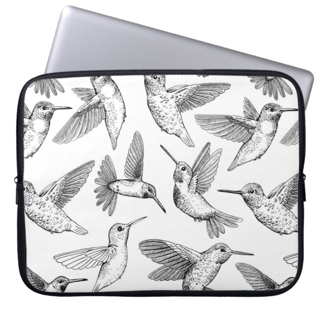 Hummingbirds Laptop Sleeve (Front)