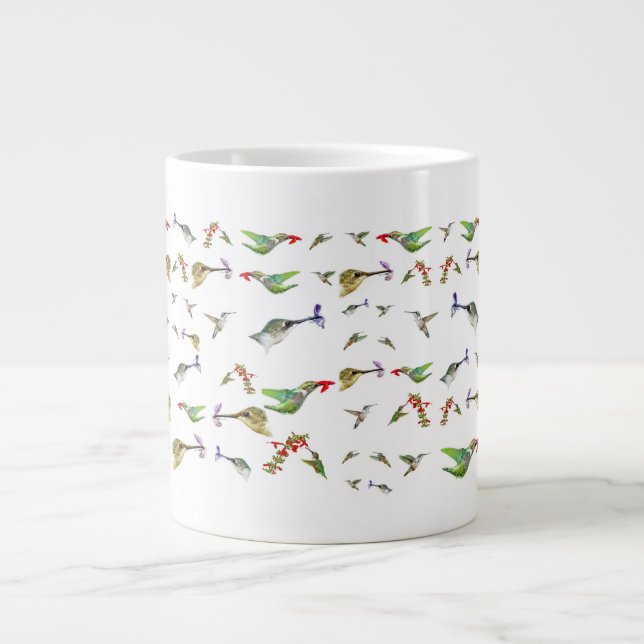Hummingbirds Large Coffee Mug (Front)