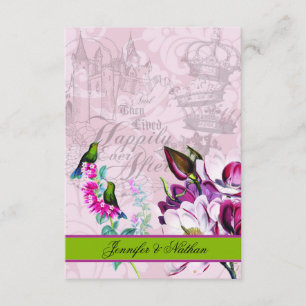 Hummingbirds Magnolias RSVP Card