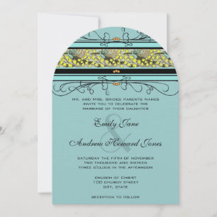 Hummingbirds & Maidenhair Wedding Invitation