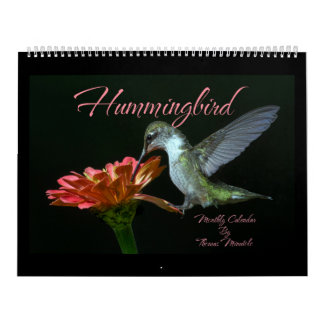 Hummingbirds Monthly Calendar By Tom Minutolo