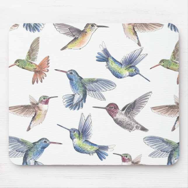 Hummingbirds Mouse Mat (Front)