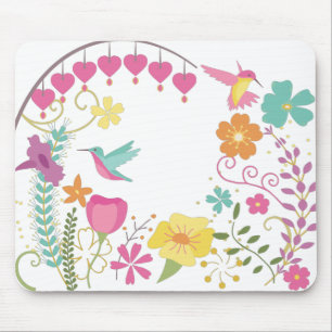 hummingbirds mouse mat