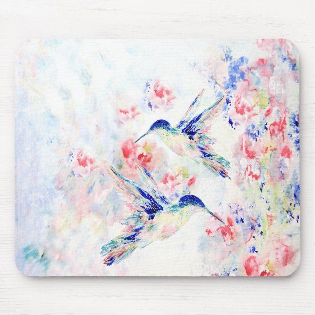 Hummingbirds Mouse Pad (Front)