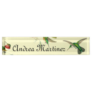 Hummingbirds Name Plate