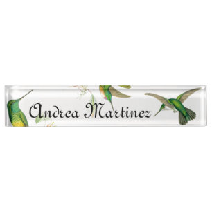 Hummingbirds Name Plate