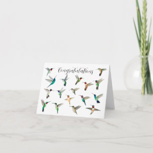 Hummingbirds of North America Congratulations Card