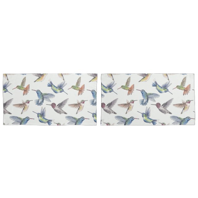 Hummingbirds Pillowcase (Front-Set)