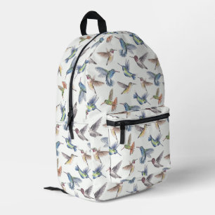 Hummingbirds Printed Backpack