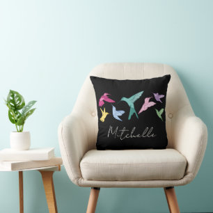 Hummingbirds Printed Cushion