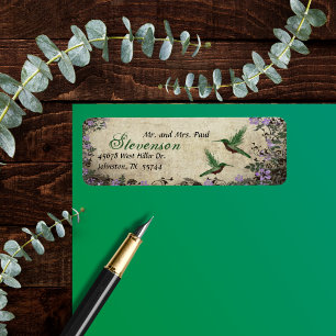Hummingbirds Return Address Label