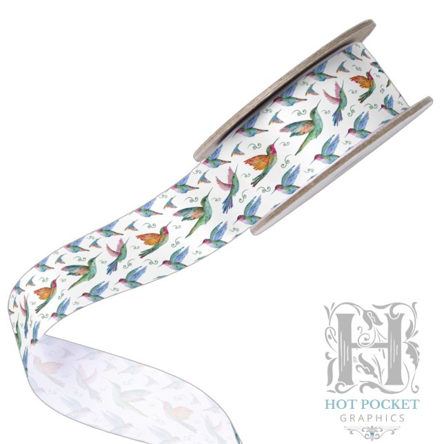Hummingbirds Satin Ribbon (Creator Uploaded)