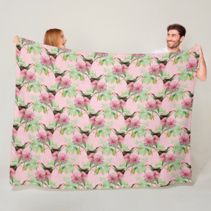 HummingBirds Series Design One ~ Large Fleece Blanket