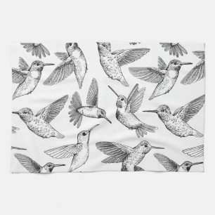 Hummingbirds Tea Towel