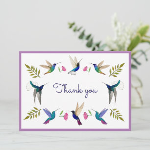 Hummingbirds Thank You Card