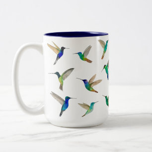 Hummingbirds Two-Tone Coffee Mug