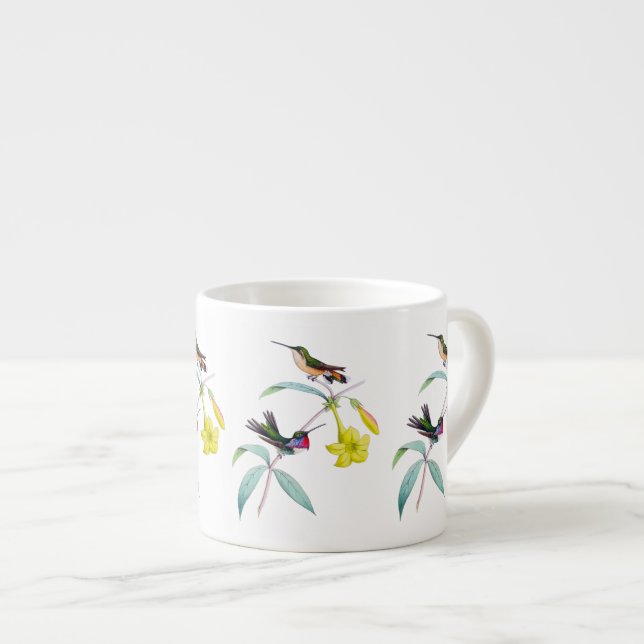 Hummingbirds Wildflower Botanical Espresso Mug (Front Right)